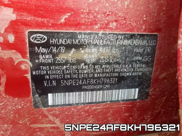 5NPE24AF8KH796321 фото 2