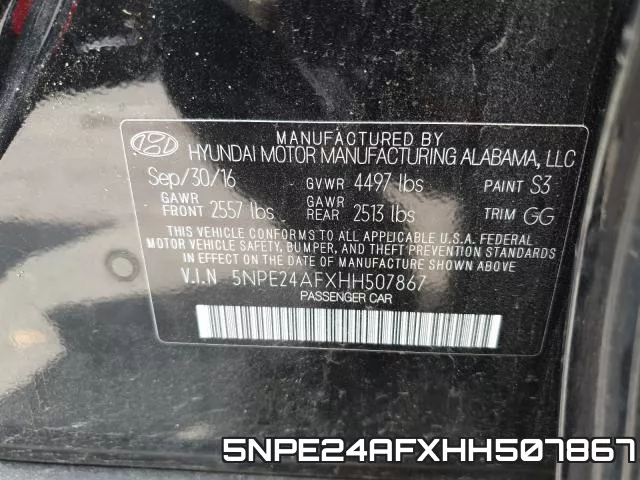 5NPE24AFXHH507867 фото 2