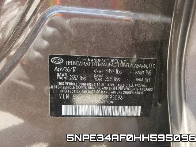 5NPE34AF0HH595096 фото 2