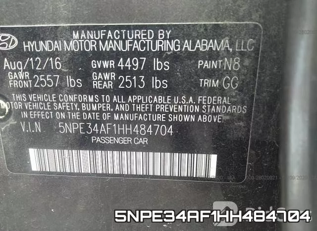 5NPE34AF1HH484704 фото 10