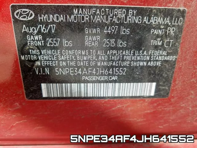 5NPE34AF4JH641552 фото 2