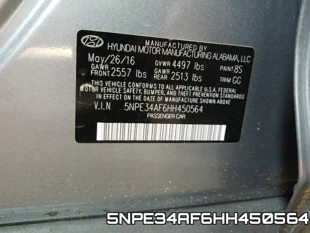 5NPE34AF6HH450564 фото 2