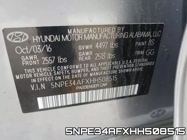 5NPE34AFXHH508515 фото 2