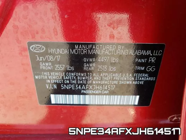 5NPE34AFXJH614517 фото 2