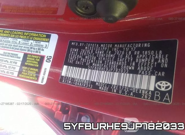5YFBURHE9JP782033 фото 10
