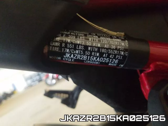 JKAZR2B15KA025126 фото 2