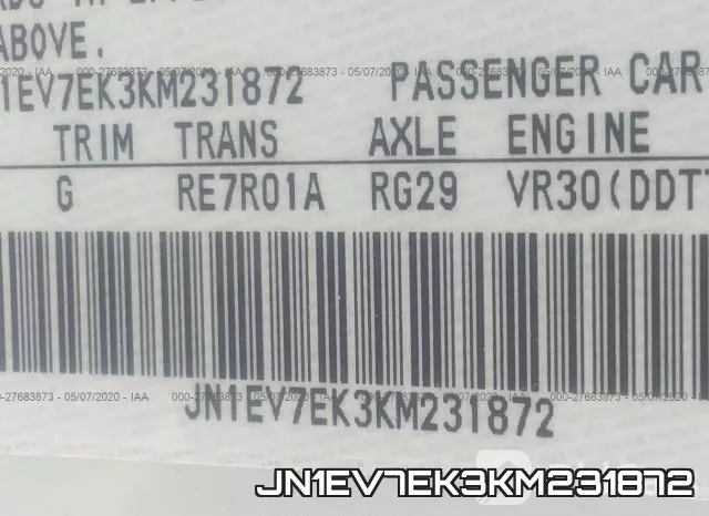 JN1EV7EK3KM231872 фото 10