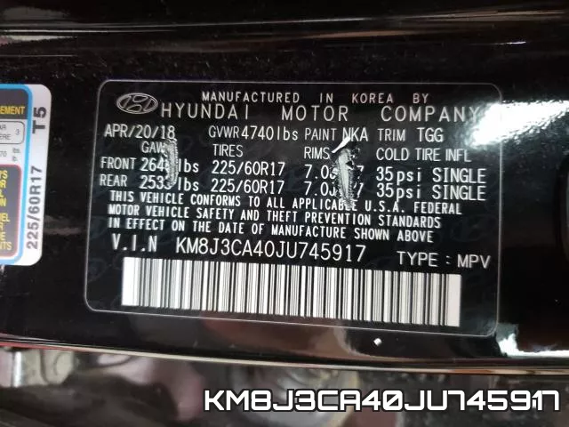 KM8J3CA40JU745917 фото 2