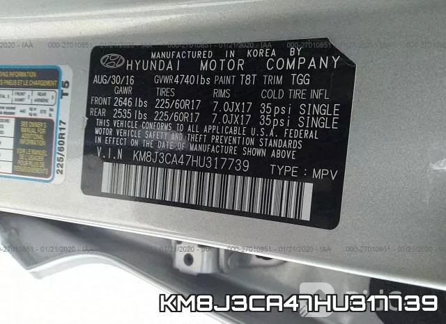 KM8J3CA47HU317739 фото 10