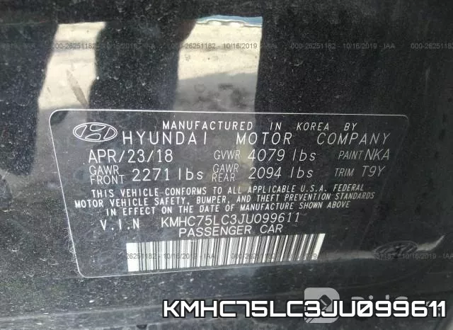 KMHC75LC3JU099611 фото 10