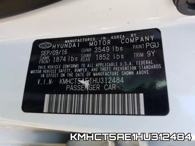 KMHCT5AE1HU312484 фото 2