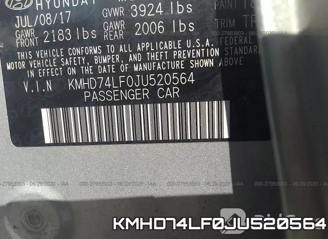 KMHD74LF0JU520564 фото 10