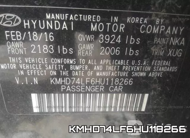 KMHD74LF6HU118266 фото 10