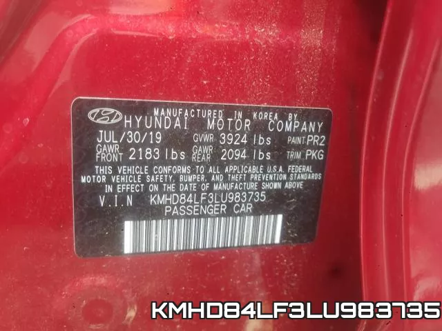KMHD84LF3LU983735 фото 2