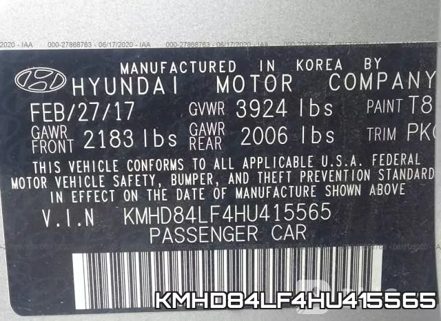 KMHD84LF4HU415565 фото 10