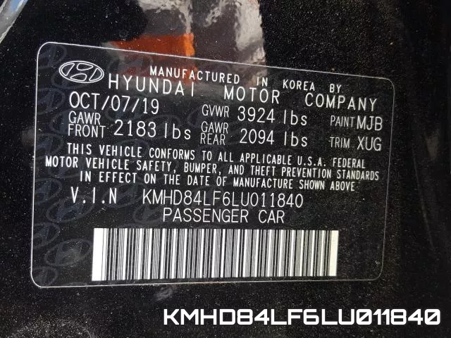 KMHD84LF6LU011840 фото 2