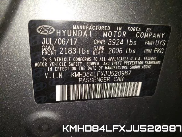 KMHD84LFXJU520987 фото 2