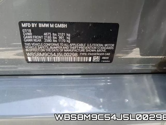 WBS8M9C54J5L00298 фото 2