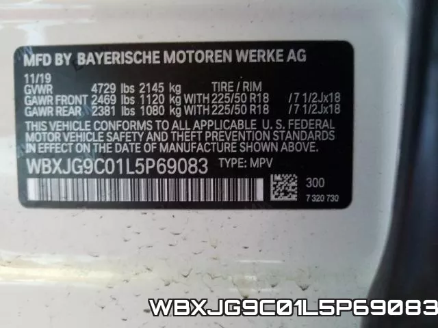 WBXJG9C01L5P69083 фото 2