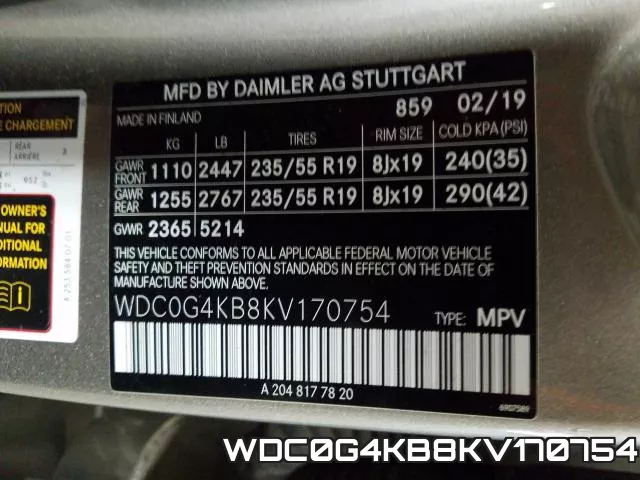 WDC0G4KB8KV170754 фото 2