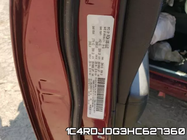 1C4RDJDG3HC627360 фото 2