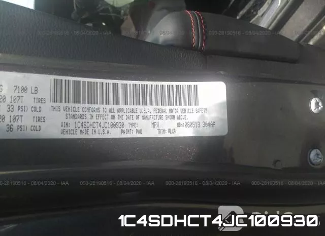 1C4SDHCT4JC100930 фото 10