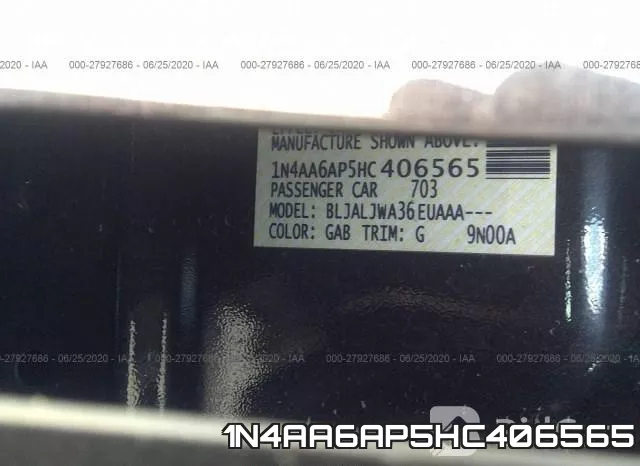 1N4AA6AP5HC406565 фото 10