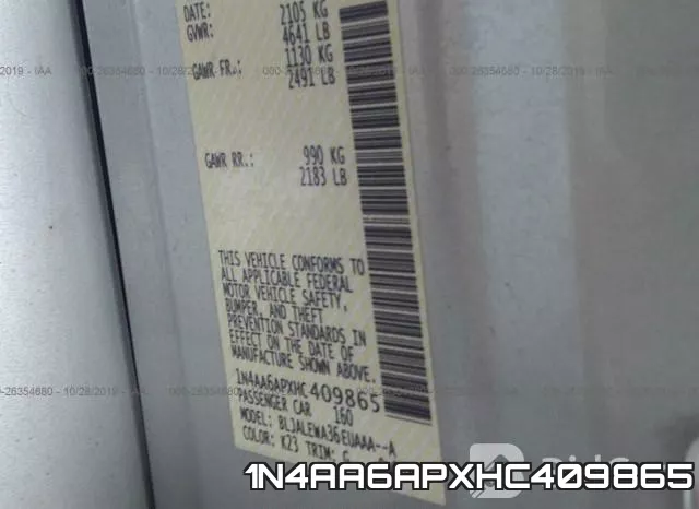 1N4AA6APXHC409865 фото 10