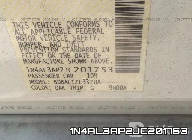 1N4AL3AP2JC201753 фото 10