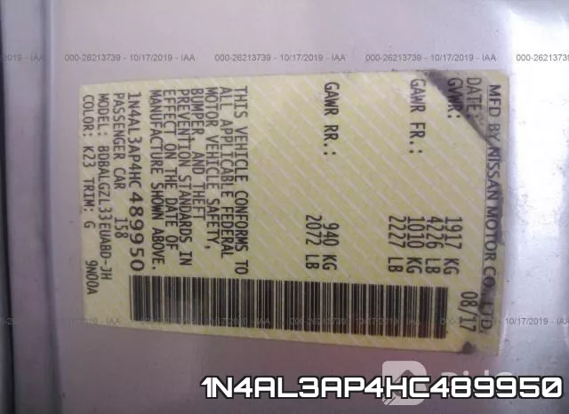 1N4AL3AP4HC489950 фото 10