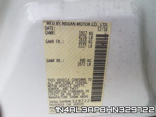1N4AL3AP8HN329722 фото 2
