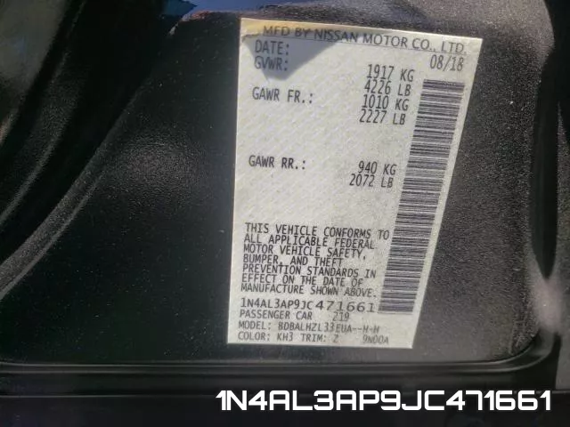 1N4AL3AP9JC471661 фото 2