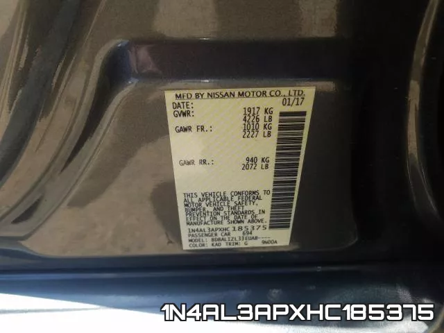 1N4AL3APXHC185375 фото 2