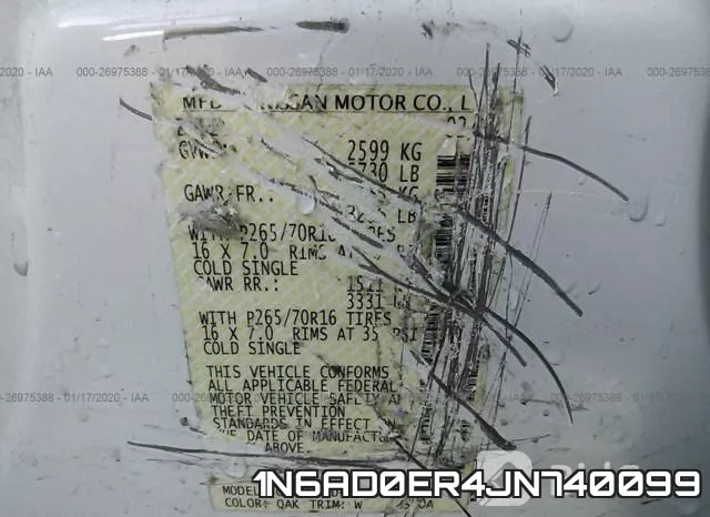 1N6AD0ER4JN740099 фото 10