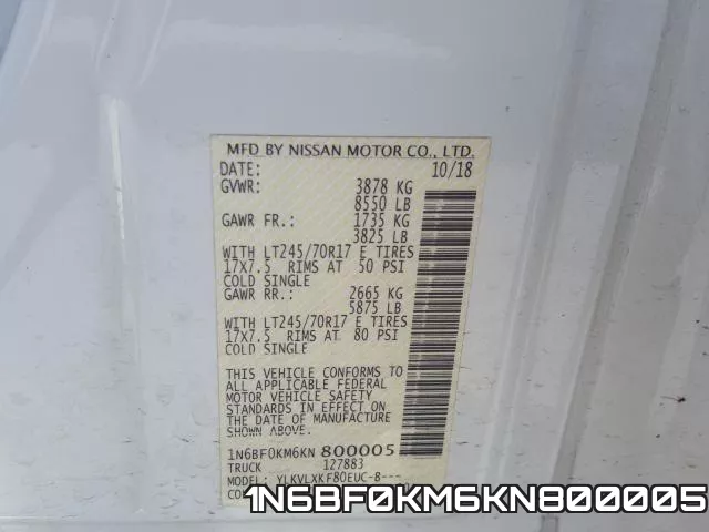 1N6BF0KM6KN800005 фото 2