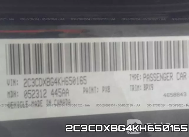 2C3CDXBG4KH650165 фото 10