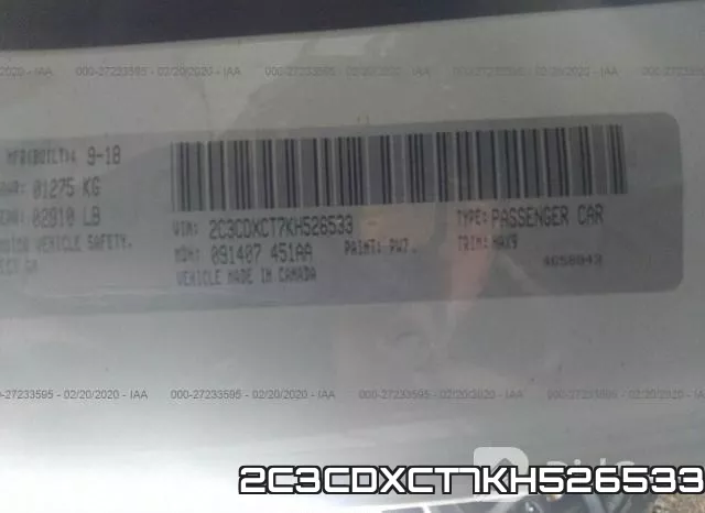 2C3CDXCT7KH526533 фото 10