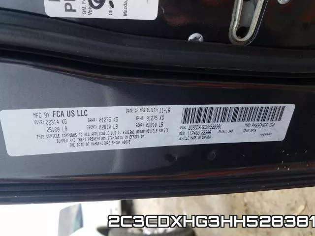 2C3CDXHG3HH528381 фото 2