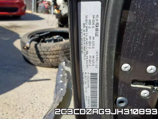 2C3CDZAG9JH310893 фото 2