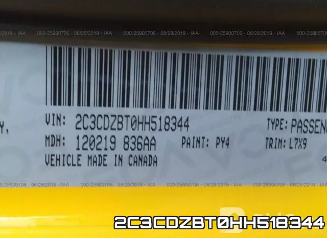2C3CDZBT0HH518344 фото 10