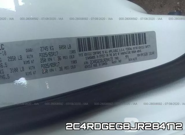 2C4RDGEG8JR284172 фото 10