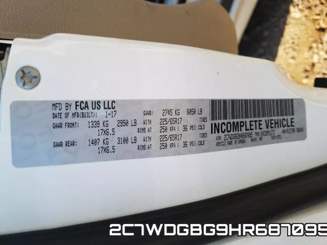 2C7WDGBG9HR687095 фото 2
