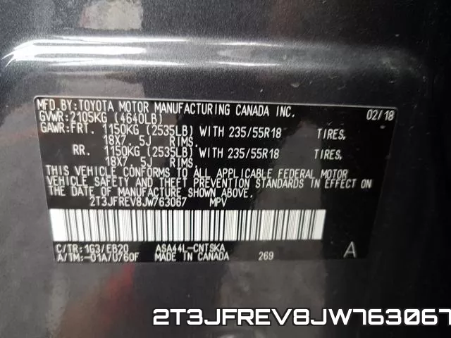 2T3JFREV8JW763067 фото 2
