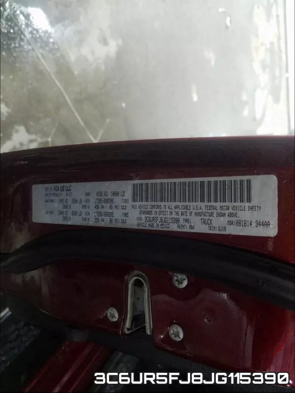 3C6UR5FJ8JG115390 фото 2