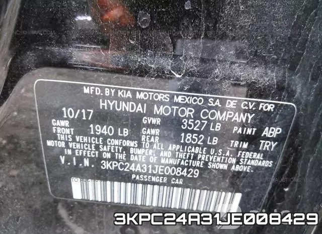 3KPC24A31JE008429 фото 10