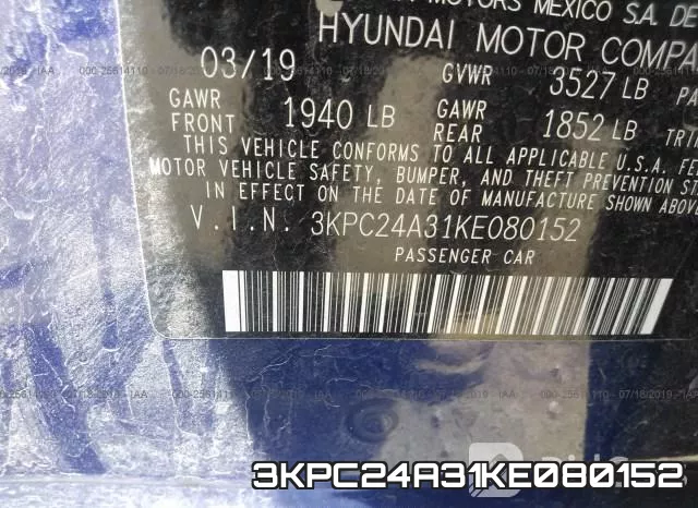3KPC24A31KE080152 фото 10