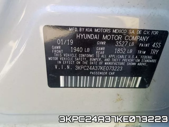 3KPC24A37KE073223 фото 2