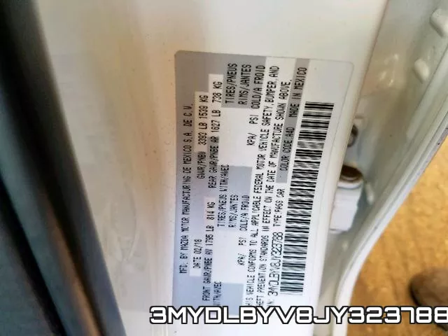 3MYDLBYV8JY323788 фото 2