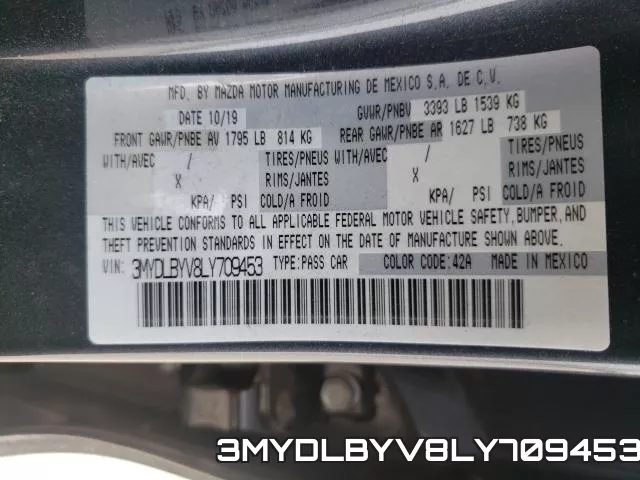 3MYDLBYV8LY709453 фото 2