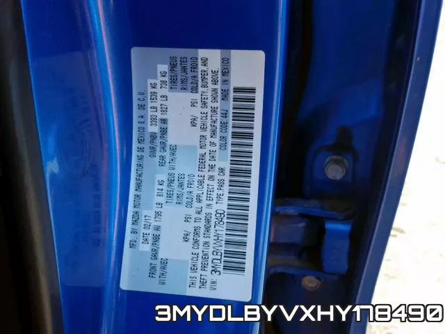 3MYDLBYVXHY178490 фото 2